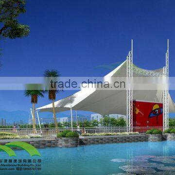 Tent Tensile Membrane Structure Canopy Applicatin for Parking Landscape PTFE ETFE photo-3