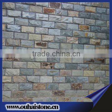 Regular size 20X10cm useful and natural slate stone material mushroom tiles supplier