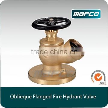 2.5 brass flanged oblique fire hydrant landing valve