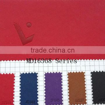 Made in china pu factory cross pattern color change pu leather