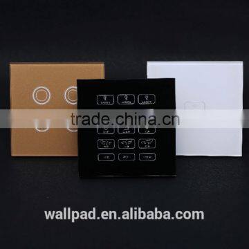 BS CE Approved Wallpad Gold Temepred Glass Switch Remote 1 Gang Wireless Electric Touch Screen Sensor Smart Home Switch Panel photo-2