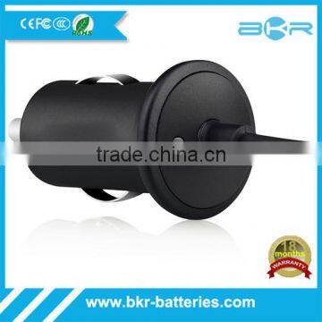 LED indicator dual usb car charger for iPhone with 1.2m cable