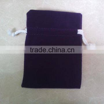 purple drawstring velvet gift bag wholesale