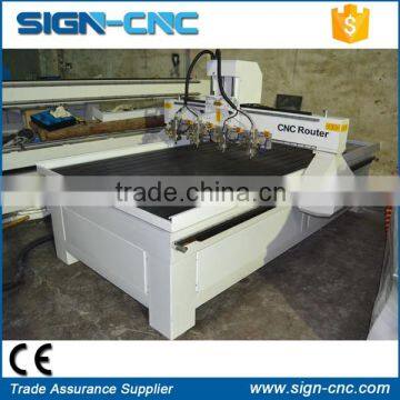 Sign making multi spindle 3d cnc router for woodworking