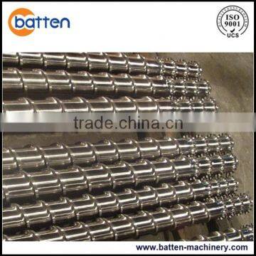 Plastic extruder single screw and barrel for PVC pipe/profile