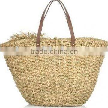 New Simple Cream Straw Bag