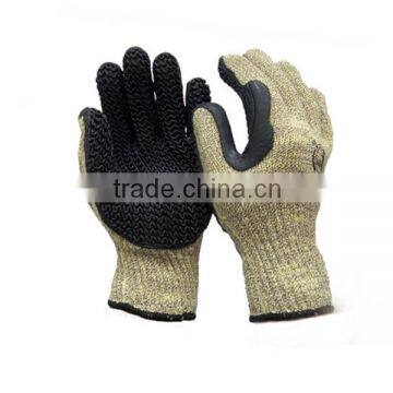 2016 Rubber Coated Cut Resistant Gloves Softtextile Working Glove