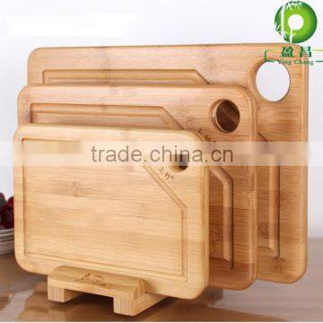 bamboo 3pcs chopping board set with groove