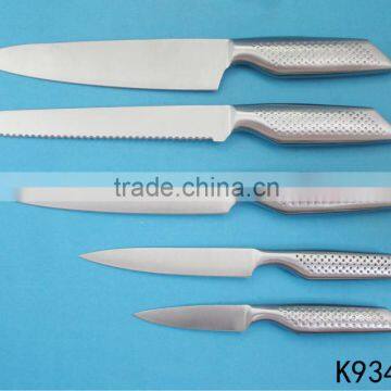 stainless steel handle kitchen knife set