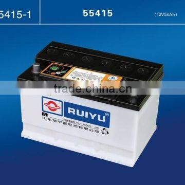 car battery Lead acid battery / Dry charged auto battery/ europen standard 55421