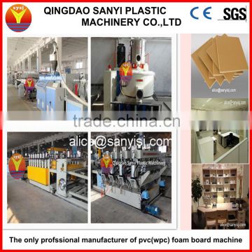 SIEMENS cooperated wood plastic composite foaming door board extruder making machine