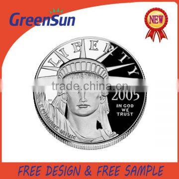 Popular in China nice design silver medal badge coins dealers