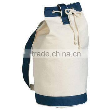 Heavy Canvas Cotton Boat Tote-Blue