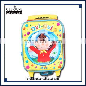 2016 carry on luggage school trolley backpack cartoon design travel customised discount luggage bags & cases with trolley