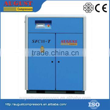 SFA11-TA 11KW/15HP,7 bar AUGUST variable frequency air cooled screw air compressor variable frequency drive