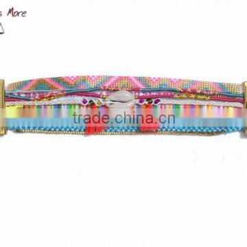 New Design Bohemia Style Brazilian Bracelet Shell And tassel bracelet,mini bead Magnet Friendship Bracelet