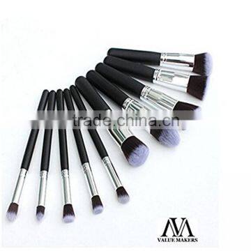 2016 10pcs private label makeup cosmetic brush set with package wholesale