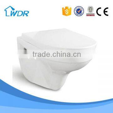 China Wall hung Toilet P-trap 180mm Round WC Pan,wall toilet