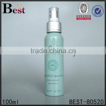 100ml custom made empty aluminum spray bottle for olive oil