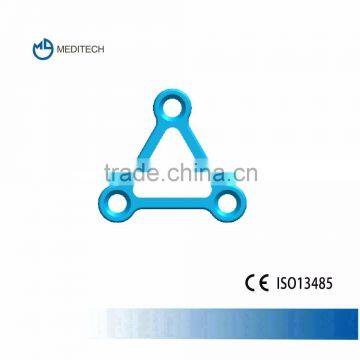 CE Marked 1.5mm Triangle-shaped Maxillofacial Plate