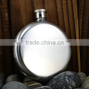 3oz stainless steel round hip flask with mirror surface/promotional gift wine pot/water bottle                        
                                                Quality Choice