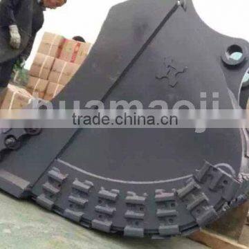 Excavator crusher bucket for excavator