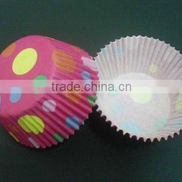 Single wall polka dots cupcake case Cupcake wrapper