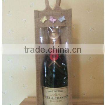 Jute Wine Bag