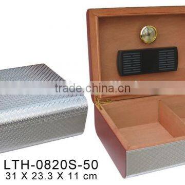 Wholesale high-end finish wooden Cigar cabinet Humidor boxes