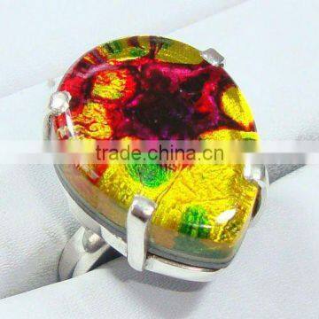 925 sterling silver colored glass gemstone jewellery