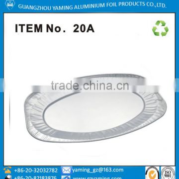 20A oval shape aluminium foil roast serving pan bbq food tray