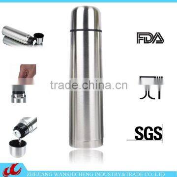 best selling 1000ML double wall 18 8 stainless steel vacuum flask made in china