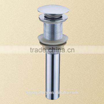 Big Lid Brass Pop-up Basin Drainer without Overflow Hole