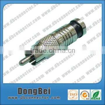 hot sell compression male rca connector rg59 rg6 rca plug connector