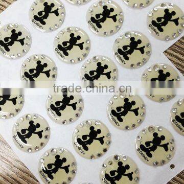 3D Epoxy Mobile Phone Home Key Stickers Adhesive Cartoon Home Button Sticker photo-2