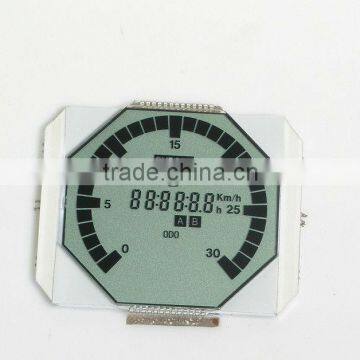 Custom clock transparent lcd module