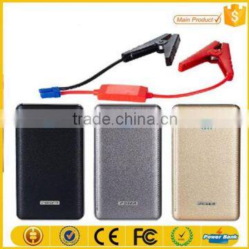 Compact 12000mAH Mini Portable Car Jump Starter - Power Bank - 400 Amps Battery Booster - Built-in LED Flashlight