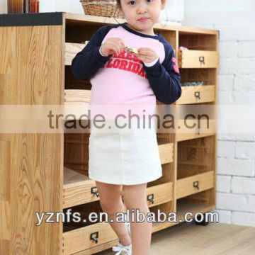 Cute kids shirt high fashion new design 100%cotton multicolor korean style children's tops