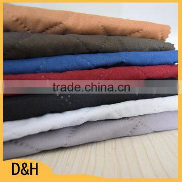 plain color 100% polyester plus polyester wadding non-woven dubai ultrasonic quilting doghouse fabric in stock