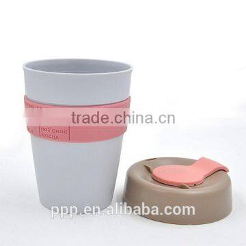 heart shape ceramic couple mug plastic mug with handle and lid