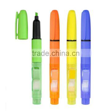 Plastic Highlighter Pen With Memo