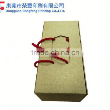 2014 Foldable Magnet Closure cardboard wine box