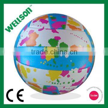 Colorful Printed Beach Playing Volleyball photo-2