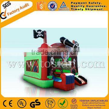inflatable pirate bounce house,inflatable combo with slide A3096