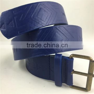 cheap price embossed PU leather belt for garment