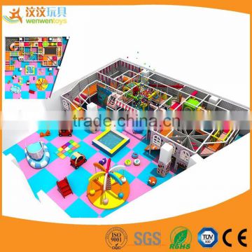 Colorful entertainment kids indoor playgrounds equipment