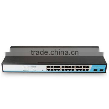 Shenzhen China OEM factory Soho L2 24 port unmanaged gigabit switch