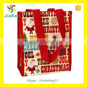 Popular Christmas PP laminated woven shopping bag for sale