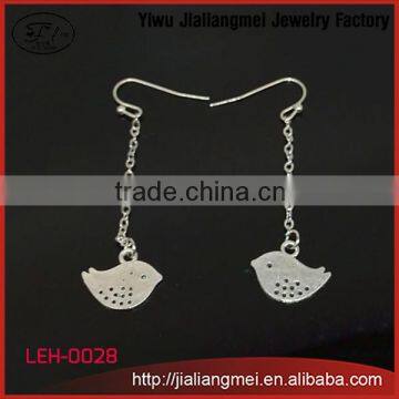 Latest silmple birds design hanging earrings