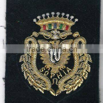 Hand Embroidered Badges , Emblems , Crest , Insignias , Patches